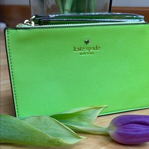 NEW Kate Spade Lime Green Clutch/Wristlet